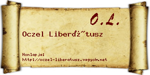 Oczel Liberátusz névjegykártya